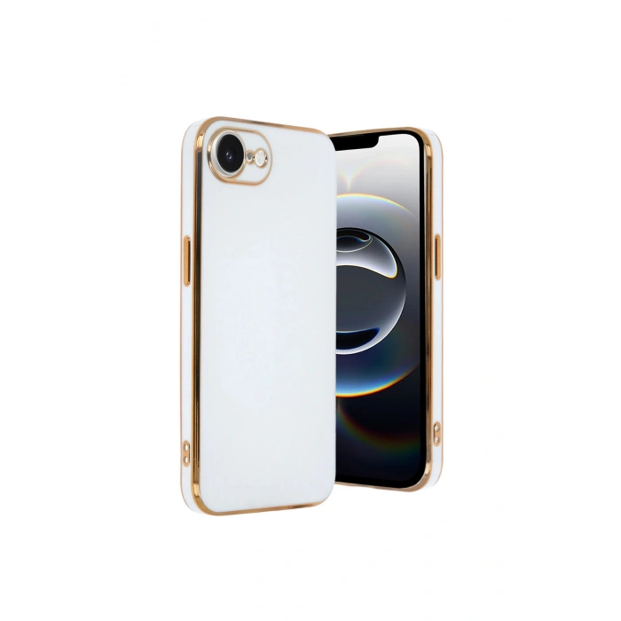 İphone 16e Kılıf Volet Silikon - Beyaz