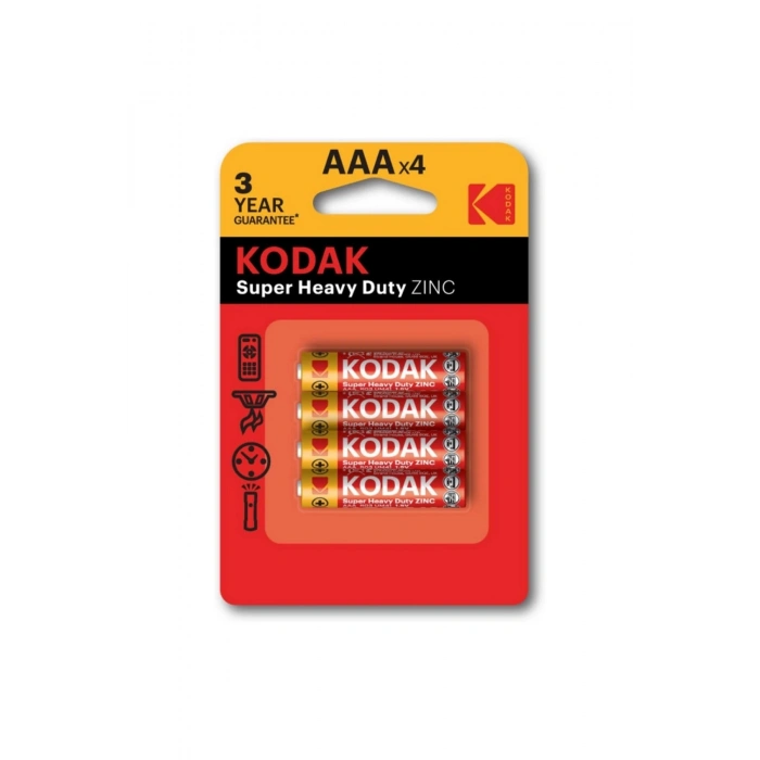 Kodak 4 Adet Çinko Karbon Blister İnce Pil