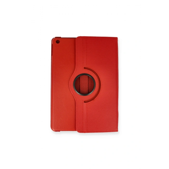 İpad 10.2 (7.nesil) Kılıf 360 Tablet Deri Kılıf - Kırmızı