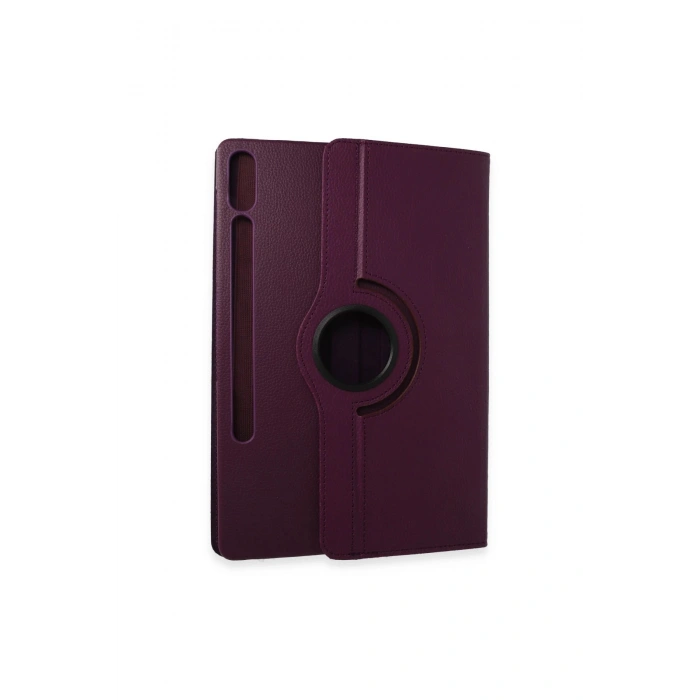 Samsung Galaxy X610 Tab S9 Fe Plus 12.4 Kılıf 360 Tablet Deri Kılıf - Mürdüm