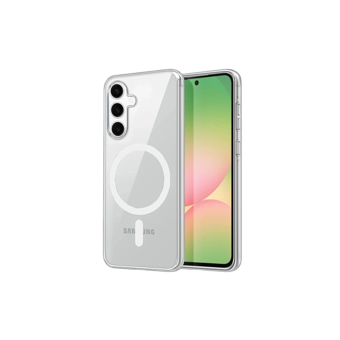 Samsung Galaxy A16 5g Combo Sert Şeffaf Magsafe Kapak - Şeffaf