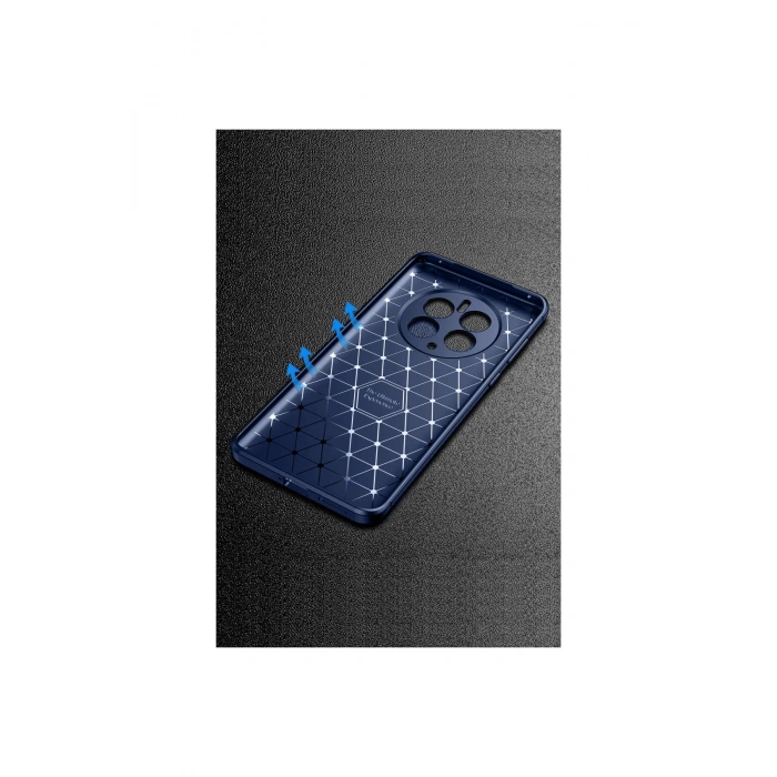 Realme 12 Pro Plus Kılıf Auto Focus Karbon Kapak - Lacivert