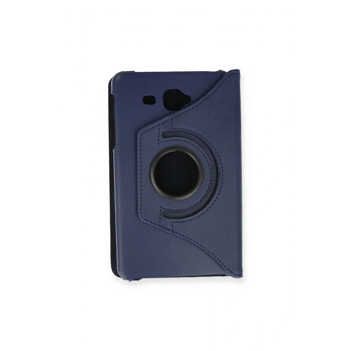 Samsung Galaxy T280 Tab A 7 Kılıf 360 Tablet Deri Kılıf - Lacivert