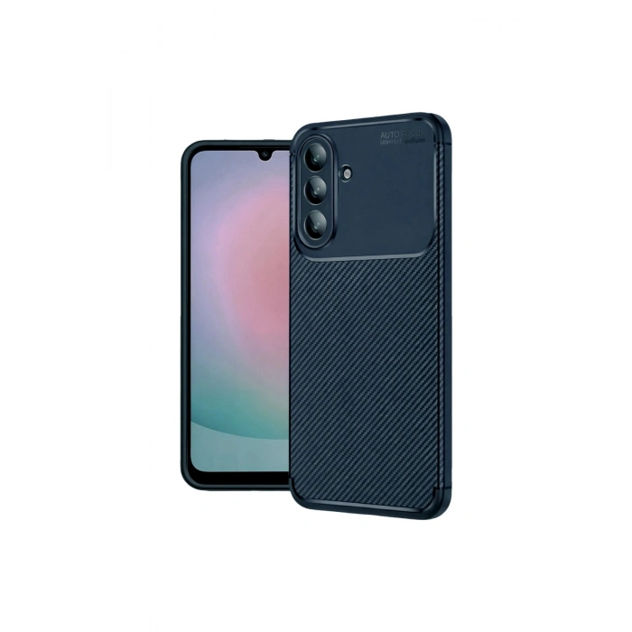 Samsung Galaxy A57 5g Auto Focus Karbon Kapak - Lacivert