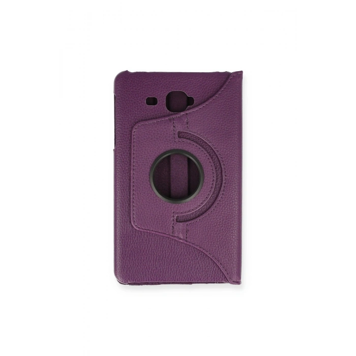 Samsung Galaxy T280 Tab A 7 Kılıf 360 Tablet Deri Kılıf - Mürdüm