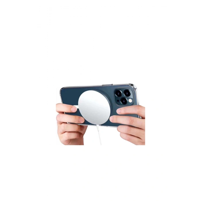 İphone 14 Kılıf Pc Real Magsafe Kapak - Şeffaf