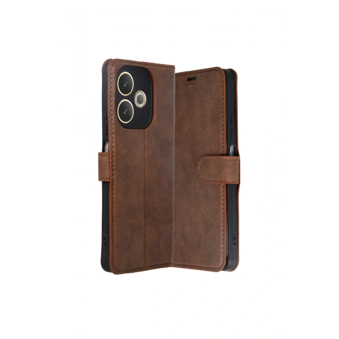 Oppo A5 Pro 4g Trend S Plus Kapaklı Kılıf - Taba