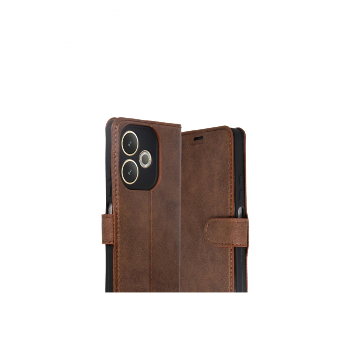 Oppo A5 Pro 4g Trend S Plus Kapaklı Kılıf - Taba