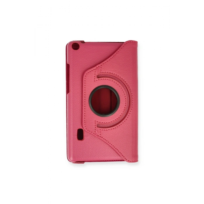 Huawei Mediapad T3 7 Kılıf 360 Tablet Deri Kılıf - Pembe