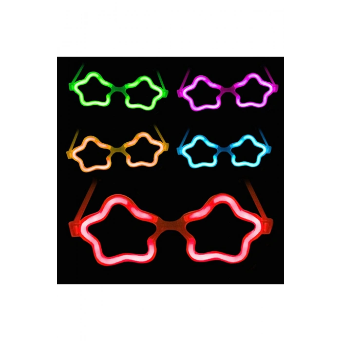 12 Adet Yıldız Glow Gözlük – Glow Partisi Ve Etkinlik İçin