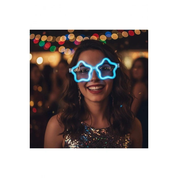 12 Adet Yıldız Glow Gözlük – Glow Partisi Ve Etkinlik İçin