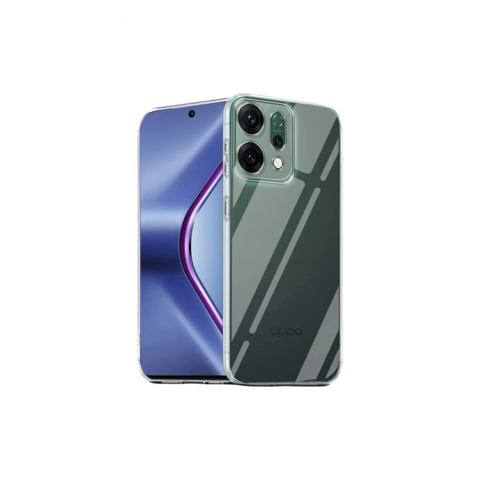Oppo Reno 14 Kılıf Lüx Şeffaf Silikon - Şeffaf
