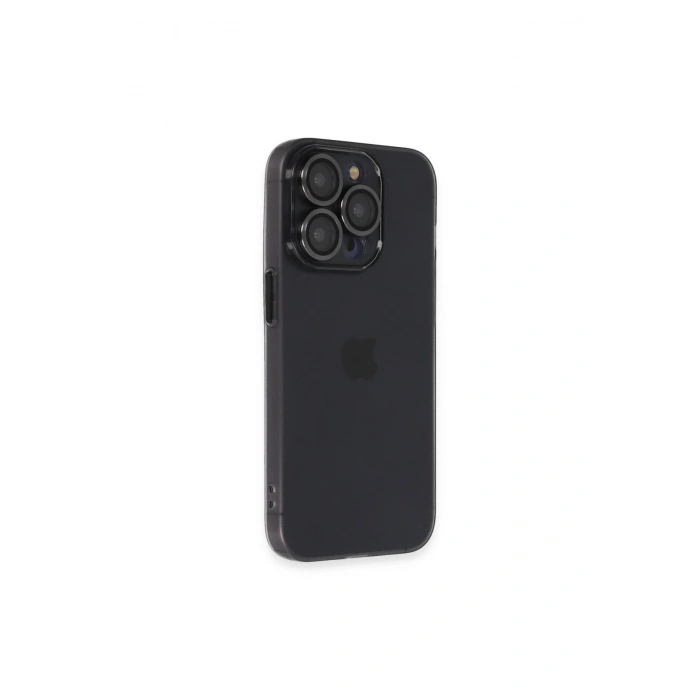 İphone 14 Pro Kılıf Luko Lens Silikon - Siyah