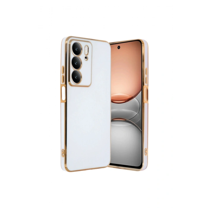 Realme C75 4g Kılıf Volet Silikon - Beyaz