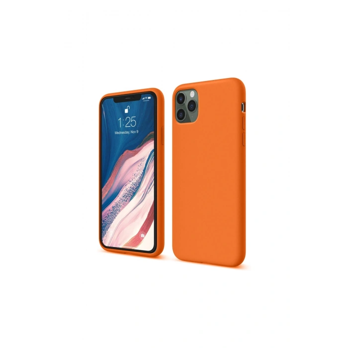 İphone 11 Pro Kılıf First Silikon - Turuncu