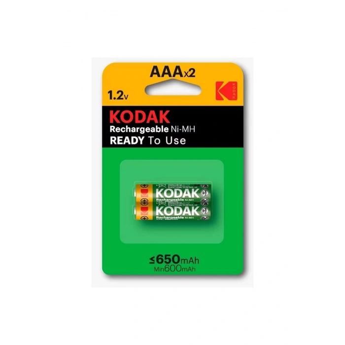Kodak 2 Adet 650 Mah Ni-mh Şarjlı İnce Pil