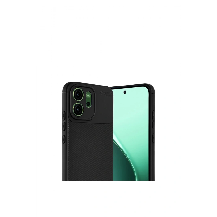Oppo Reno 14f Auto Focus Karbon Kapak - Siyah