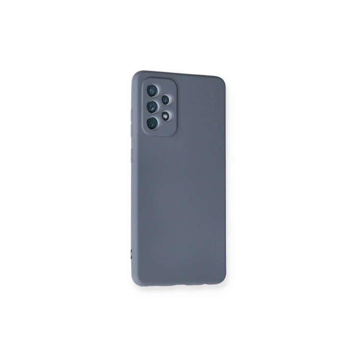 Samsung Galaxy A72 Kılıf Nano İçi Kadife Silikon - Gri