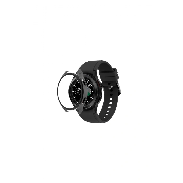 Watch 5 Pro 45mm Wall Camlı Kasa Ekran Koruyucu - Siyah