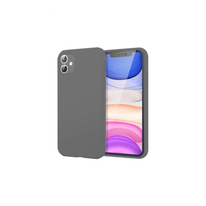 İphone 11 Kılıf First Silikon - Gri