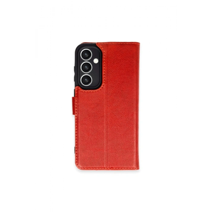 Samsung Galaxy S23 Fe Kılıf Trend S Plus Kapaklı Kılıf - Kırmızı