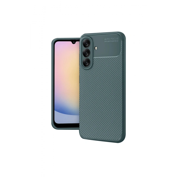 Samsung Galaxy A17 5g Auto Focus Karbon Kapak - Koyu Yeşil