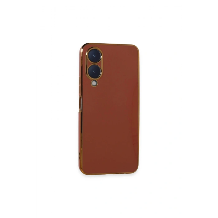 Vivo Y17s Kılıf Volet Silikon - Kırmızı