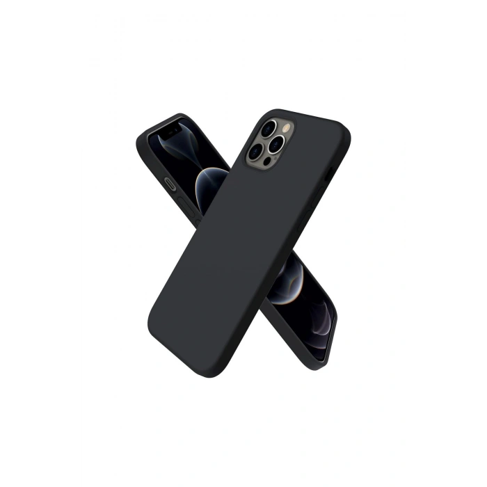 İphone 12 Pro Kılıf First Silikon - Siyah