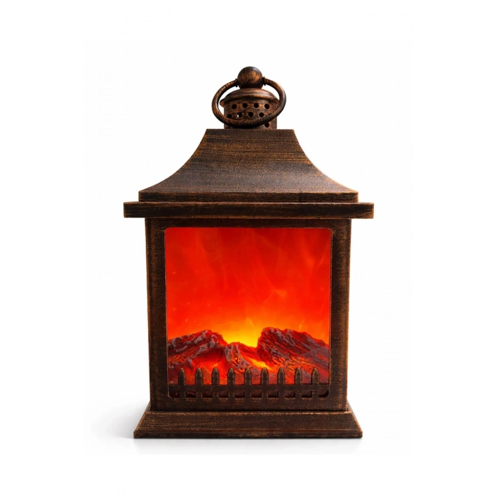 Dekoratif Ledli Şömine Lamba Alk4595