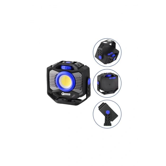 Arm Esen200a Çift Mıknatıslı Döner Gövdeli 2000 Lümen Led Şarjlı Çalışma Lambası