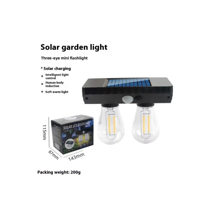 Fithome Yt-819 2 Watt Suya Dayanıklı Hareket Sensörlü Solar Led Lamba