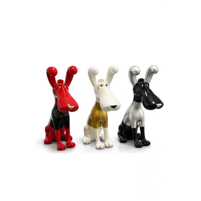 Polyester Sevimli Köpek Figürü Alk4557