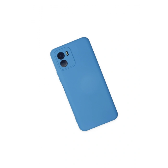 Vivo Y15s Kılıf Nano İçi Kadife Silikon - Mavi