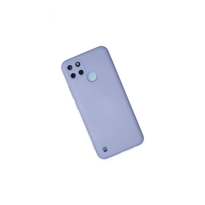 Realme C25y Kılıf Nano İçi Kadife Silikon - Lila
