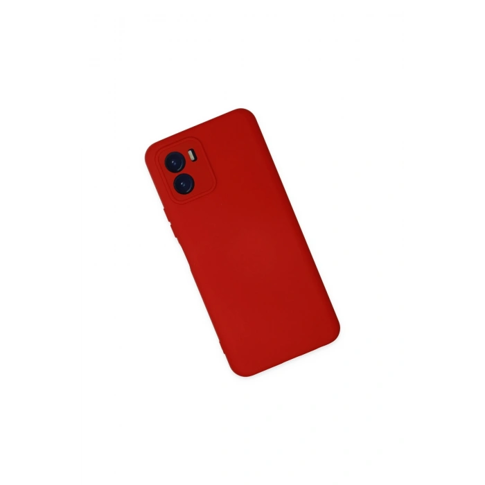 Vivo Y15s Kılıf Nano İçi Kadife Silikon - Kırmızı