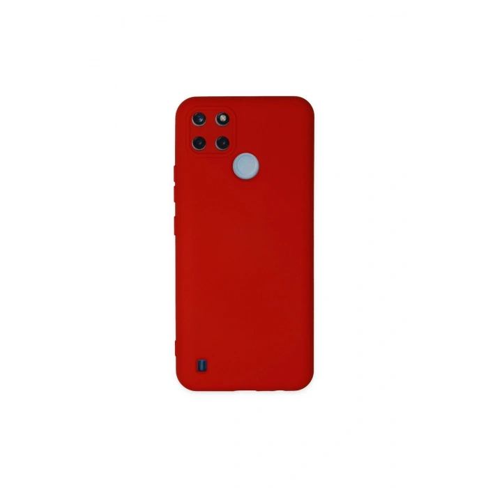 Realme C25y Kılıf Nano İçi Kadife Silikon - Kırmızı