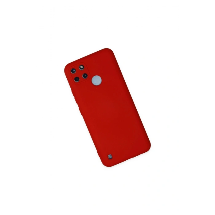 Realme C25y Kılıf Nano İçi Kadife Silikon - Kırmızı