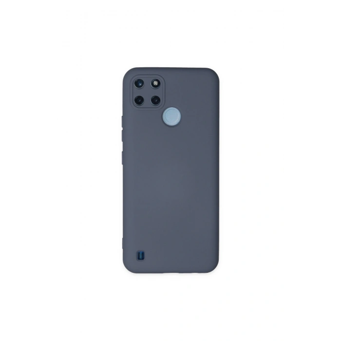 Realme C25y Kılıf Nano İçi Kadife Silikon - Gri