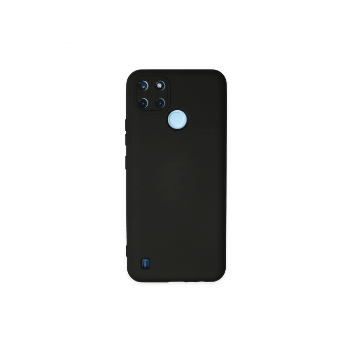 Realme C25y Kılıf Nano İçi Kadife Silikon - Siyah