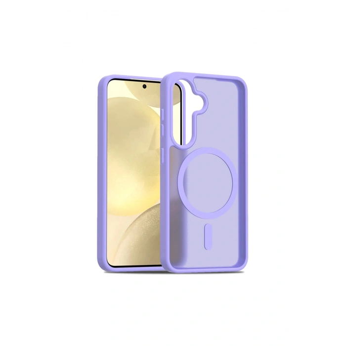 Joko Samsung Galaxy S25 Jota Magsafe Kapak - Lila
