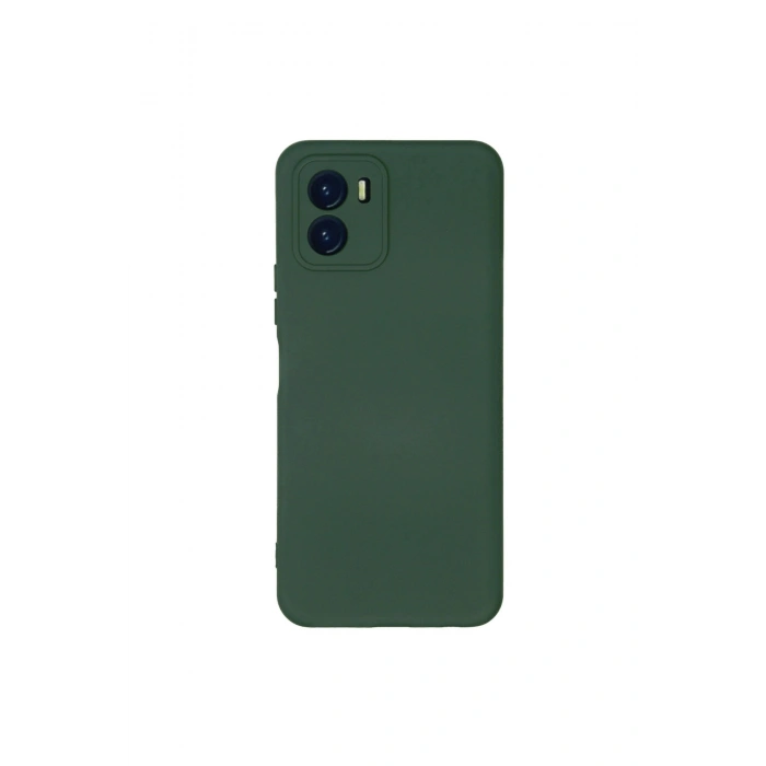 Vivo Y15s Kılıf Nano İçi Kadife Silikon - Koyu Yeşil