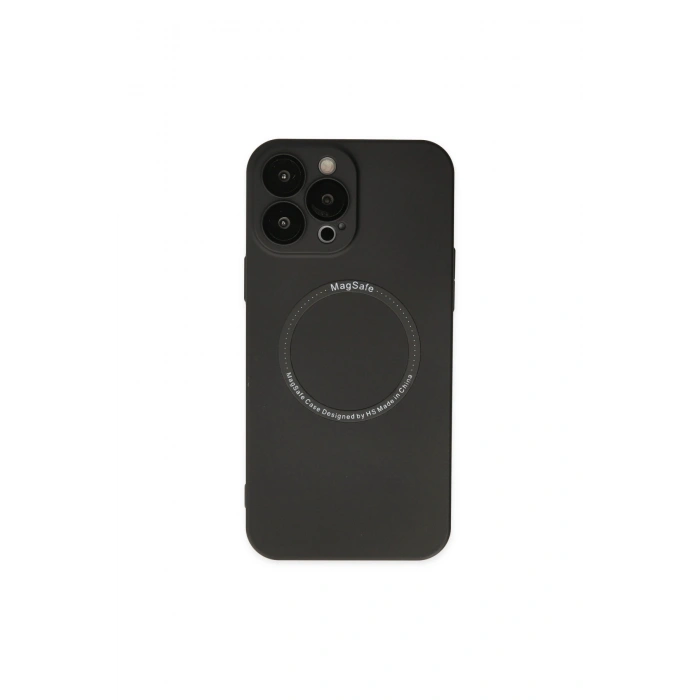 İphone 14 Pro Kılıf Jack Magneticsafe Lens Silikon - Siyah
