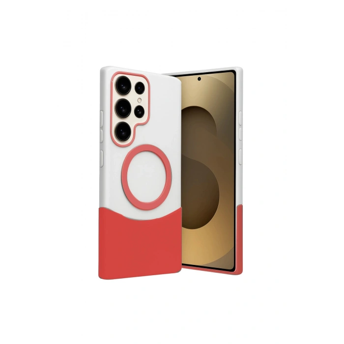 Joko Samsung Galaxy S23 Ultra Velar Magsafe Kapak - Kırmızı