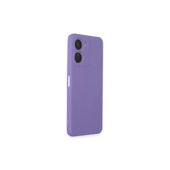Vivo Y16 Kılıf First Silikon - Lila