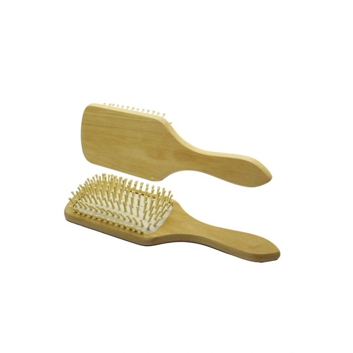 AHŞAP BAMBU GENİŞ SAÇ FIRÇASI - TARAK (5324)