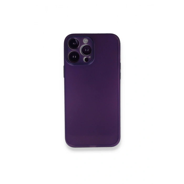 İphone 14 Pro Max Kılıf Pp Ultra İnce Kapak - Mor
