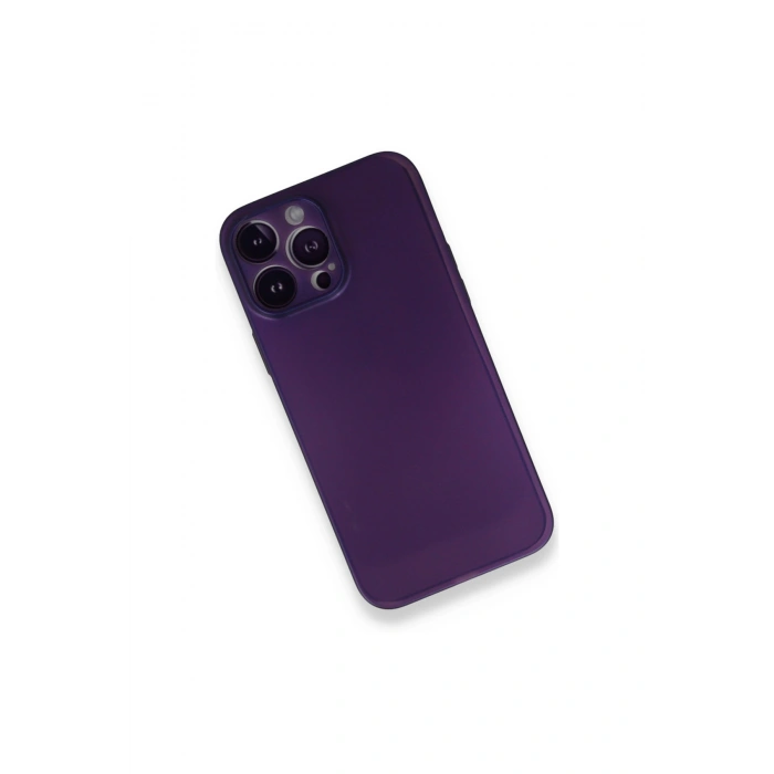 İphone 14 Pro Max Kılıf Pp Ultra İnce Kapak - Mor