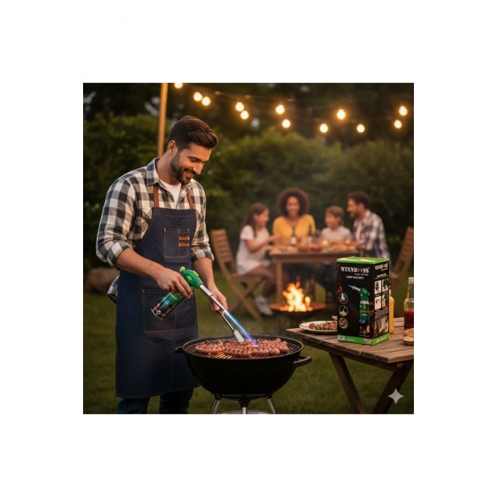 Outdoor Kamp, Piknik ve Tamir İşleri İçin Kamp Gazı Seti – Taşınabilir Pürmüz Alev Tabancası ve Yüks