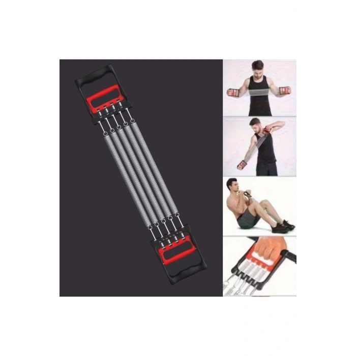 Göğüs Genişletme ve Kuvvet Egzersiz Aleti – 5 Yaylı 5 Kademeli Ayarlanabilir Fitness ve Kuvvet Antre