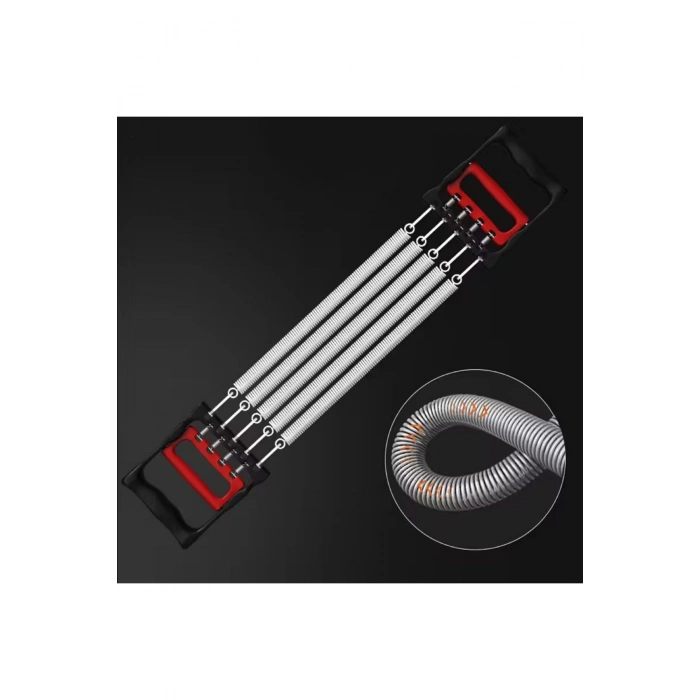 Göğüs Genişletme ve Kuvvet Egzersiz Aleti – 5 Yaylı 5 Kademeli Ayarlanabilir Fitness ve Kuvvet Antre